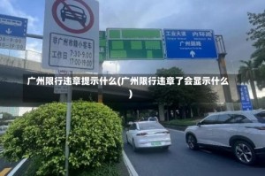 广州限行违章提示什么(广州限行违章了会显示什么)